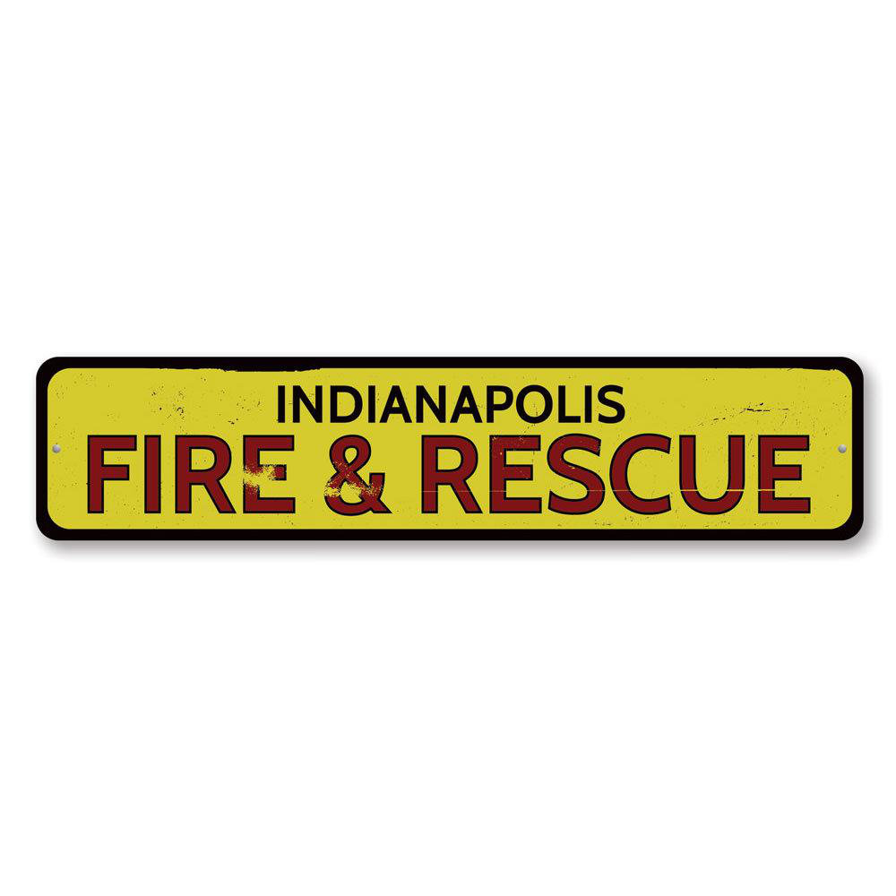 Lizton Sign Shop, Inc City Fire & Rescue Aluminum Sign | Wayfair