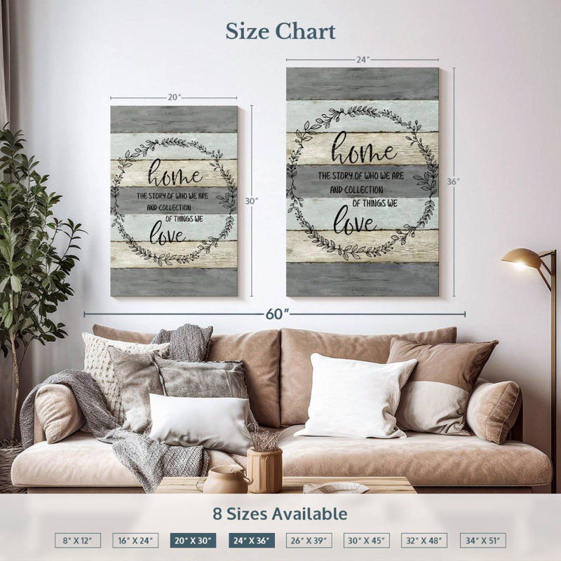 Plaque murale Kema Home Love Wreath, H 36 po x l 24 po