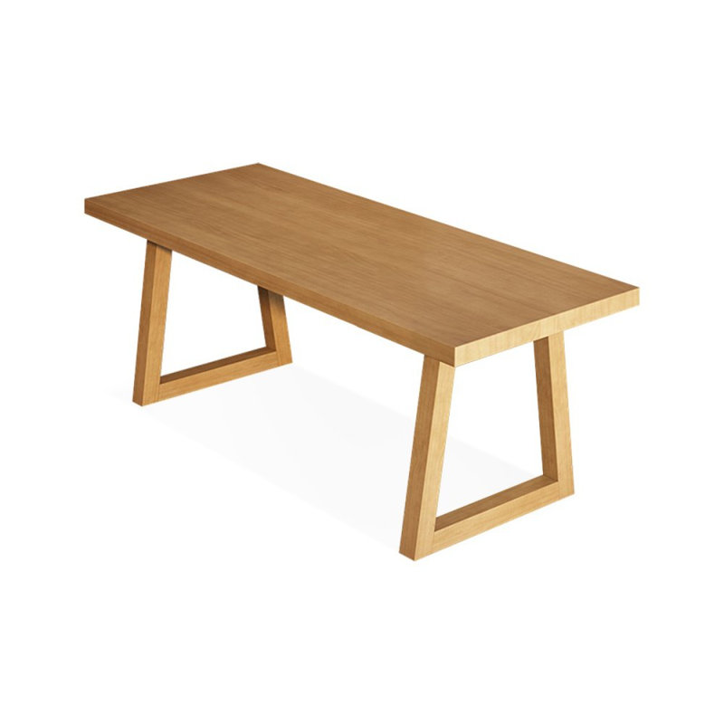 Bureaux rectangulaires en bois massif Burlywood, H 29,53 po x l 70,87 po x P 23,62 po