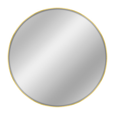 nielsen Jaron Round Wall Mirror, Aluminium