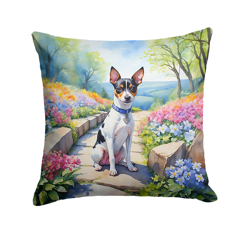 Spring Path Other/No Pattern Outdoor Throw Pillow, 18"H x 18"W