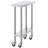 Stainless Steel Work Table 30 x 12 x 38 Inch, Featuring 4 Wheels, 3 Adjustable Height Levels, Heavy-Duty Food Prep Worktable for Commercial Kitchen Restaurant, Silver