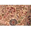 Tapis brun en laine à motif floral fait à la main 6 pi 1 po x 9 pi 1 po Oyer