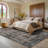 Machine Washable Rug with Rubber Backing for Living Room Oriental Non-Slip Bedroom Rug Floral Faux Wool Runner Rugs for Hallway Kitchen Entryway Laundry-2107969640