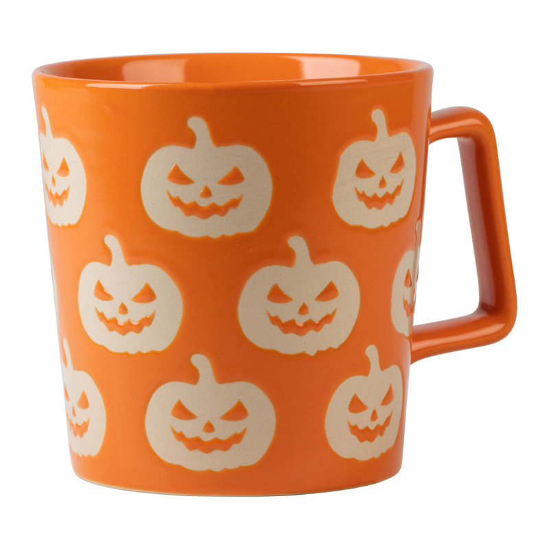 Grande tasse Jack O Lantern 20 oz, Noir / orange