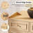 63" Oak Farmhouse Sideboard Buffet Cabinet with Drawers