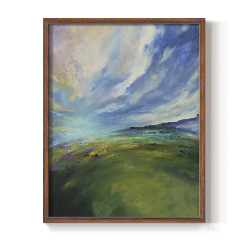 Earth's Magic II, reproduction encadrée - bois massif, Brun, H 28 po x l 22 po