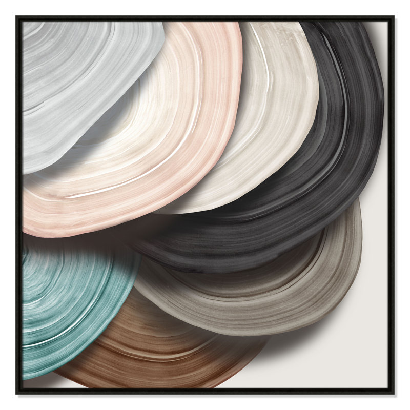Disks I Print by Eva Watts, Espresso, 37.5" H x 37.5" W