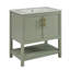 Meuble-lavabo de salle de bain avec lavabo en céramique et rangement polyvalent-1283208582