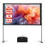 Écran de projection avec 2 supports 80 pouces grand angle 160 ° HD 4K 16: 9