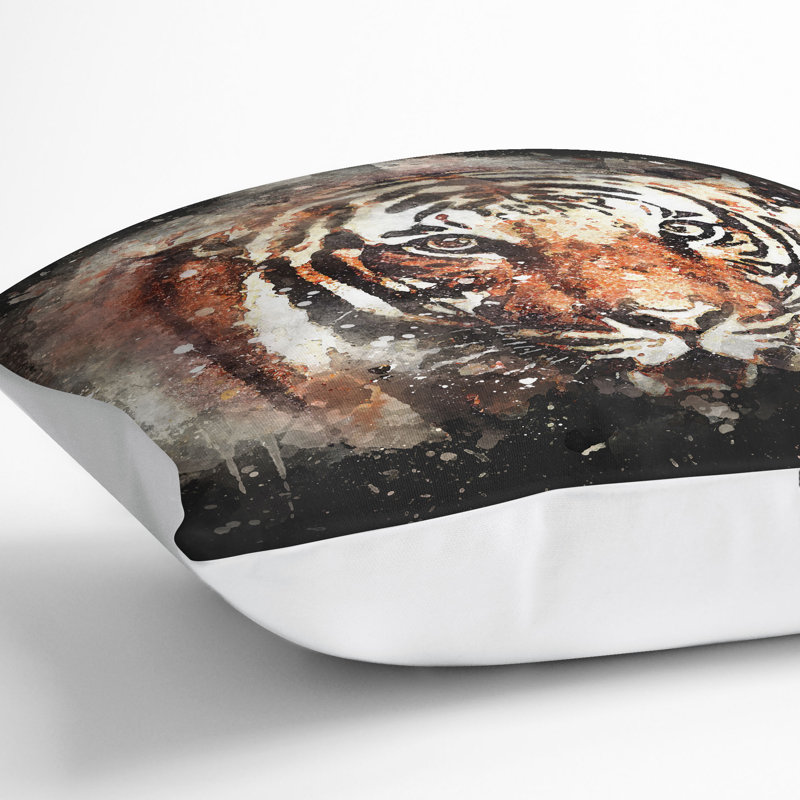 Square Throw Cushion, 40cm H x 40cm W x 15cm D, White