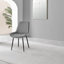 Edzard Double Pedestal High Gloss Dining Table Set with 4 Luxury Velvet Dining Chairs-50897080