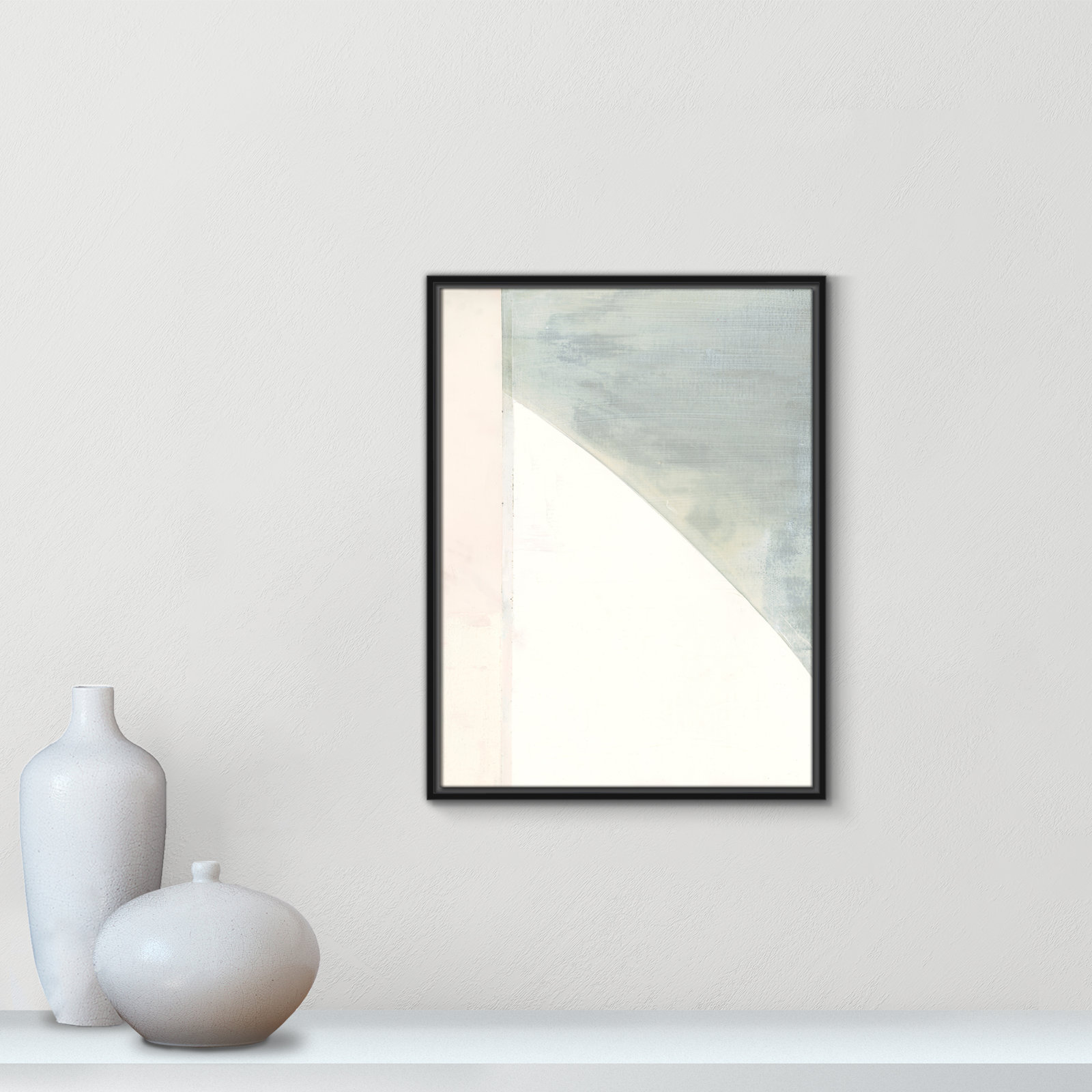 In Neutral I - Painting Print, Black Framed Canvas, 25.5" H x 19.5" W x 2" D
