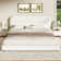 Manfred Boucle Upholstered Cloud Bed Frame with Rounded Corners Headboard, Soft Platform Bed Frame with Thickened Footboard
