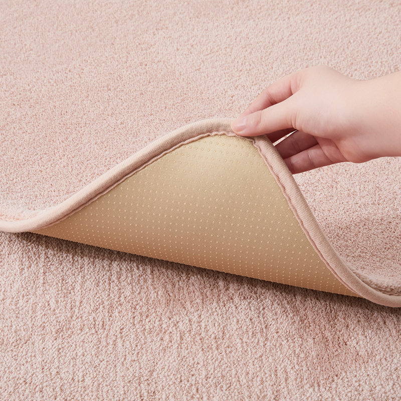 Solid Colour Machine Tufted Shag Area Rug, Runner 60 x 120 cm, Pink