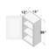 Armoire murale de cuisine standard l 18 po x P 12 po x H 36 po prête à assembler Casainc-126553738-126553739