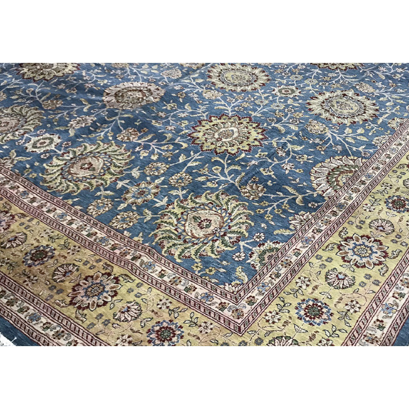 Manchuria Wool Oriental Area Rug, Square 12'