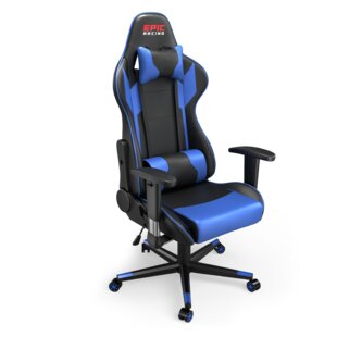 Vinsetto Gaming Chair with RGB LED Light 2D Arm Lumbar Support