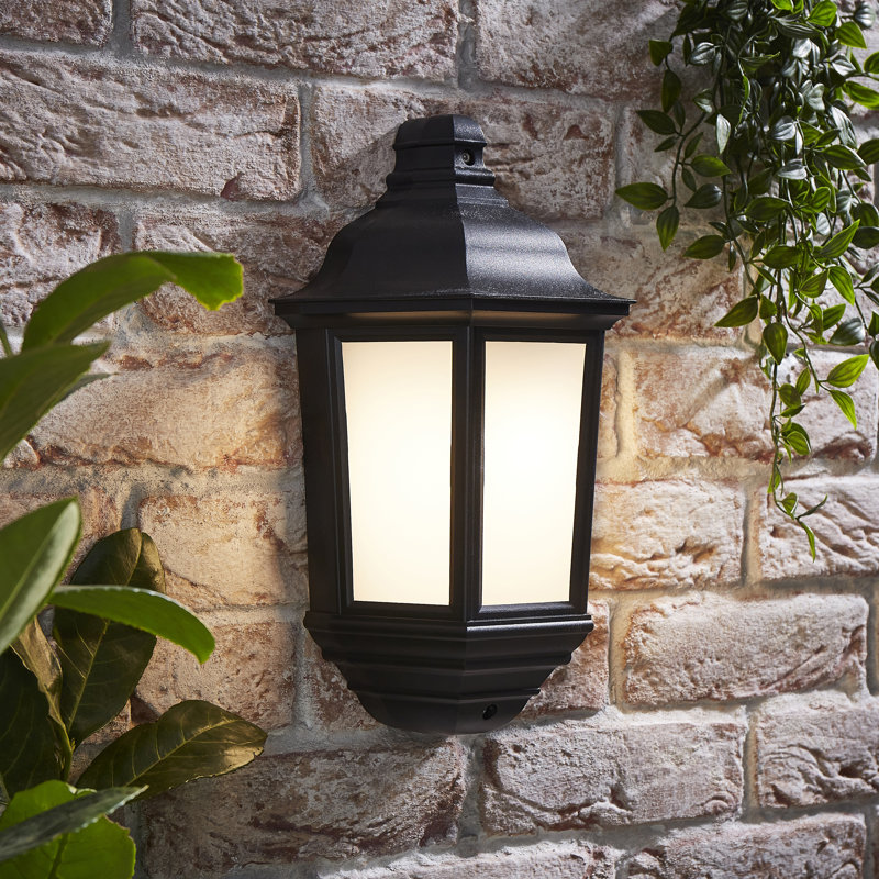 Mansell 14.37" H Outdoor Wall Lantern   , Black, No, No