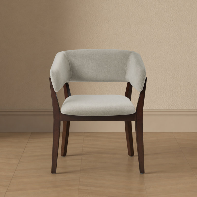 Fauteuil de salle à manger rembourré Blake, Gris