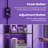 70.3'H LED Bookshelf, Display Shelf With Dimmable Lights-933191445