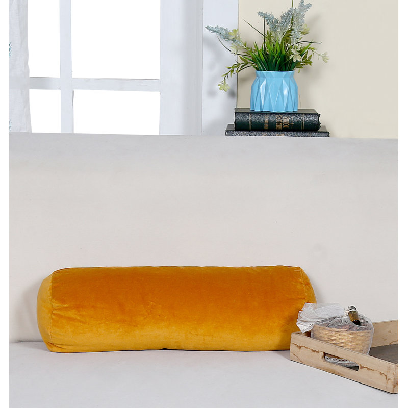 Velvet Throw Pillow, Gold