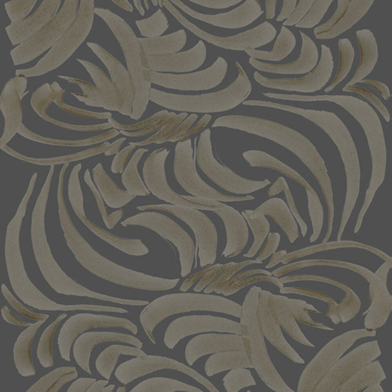 Abra Porcelain Flora Large Goldenrod 10' L x 24" W Wallpaper Roll, Faux Grasscloth