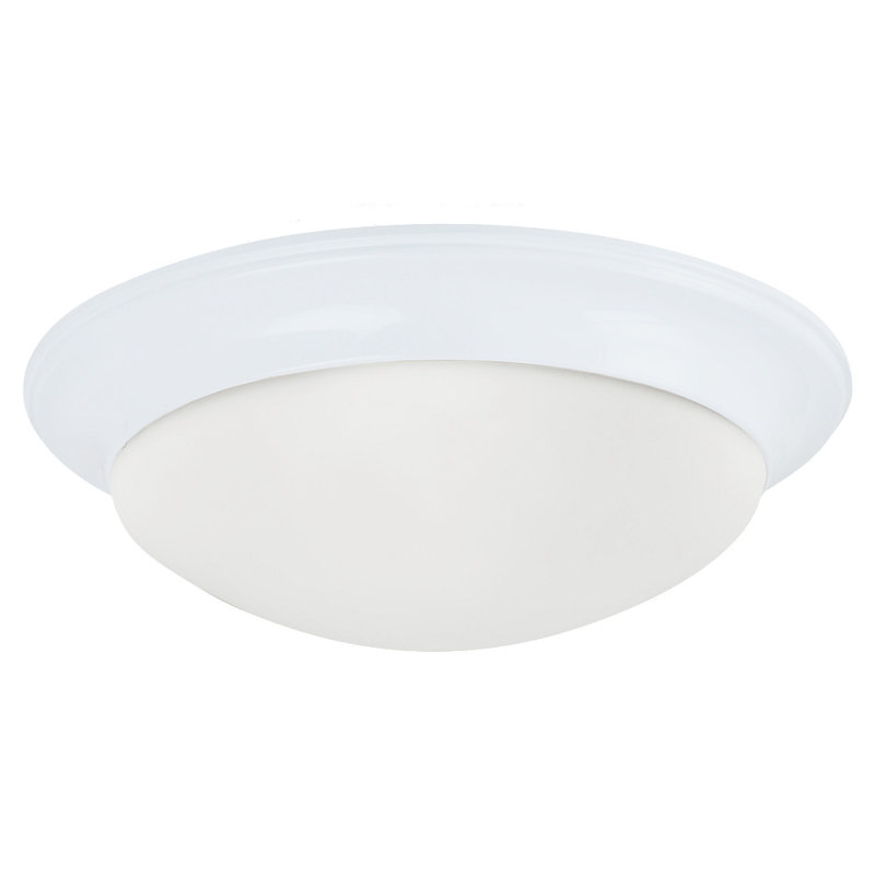 Nash Three Light Ceiling Flush Mount from Generation Lighting , White