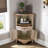 Corner Triangle Cabinet with Storage