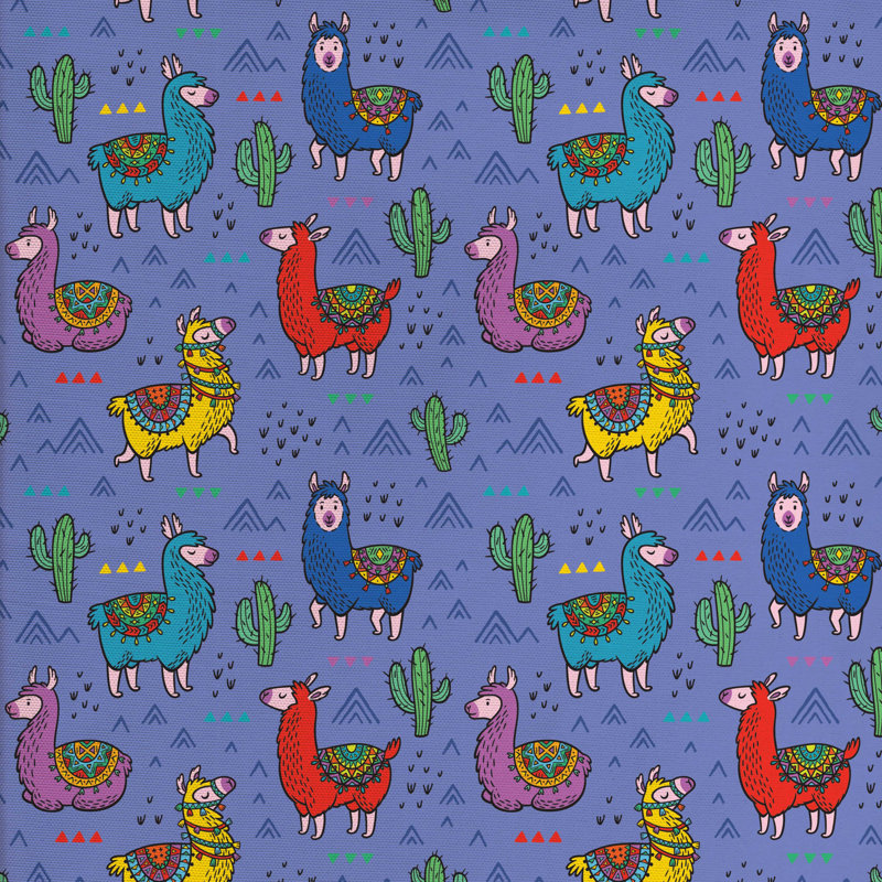Tissu llama, H 36 po x l 58 po x P 1 po