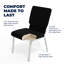 Chaise d'église empilable en tissu 18,5 po Rayleigh-510659388