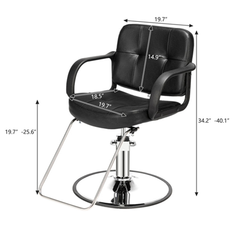 Fauteuil de coiffeur hydraulique classique