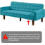 Canapé-lit convertible en futon 73,62 po Montevia-578052903