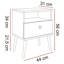 Zion 44cm W Manufactured Wood Bedside Table-251336857