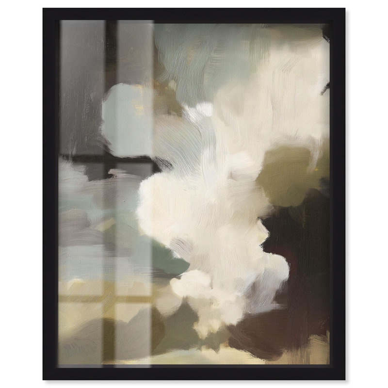 «Mute Tones II Boho Art Shadowbox» par Art Remedy, Noir, H 21 po x l 17 po