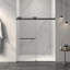 Porte de douche coulissante double sans cadre, verre trempé clair de 5/16 po (8 mm), couche épaisse facile à nettoyer-117354411