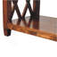 Table basse en bois Belmont à structure en X, châtaignier, brun foncé