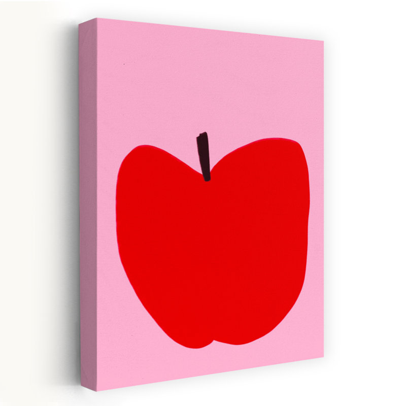 Art mural Crimson Simplicity, H 18 po x l 12 po