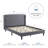 Coyte Upholstered Metal Wingback Bed-735780830-682461744