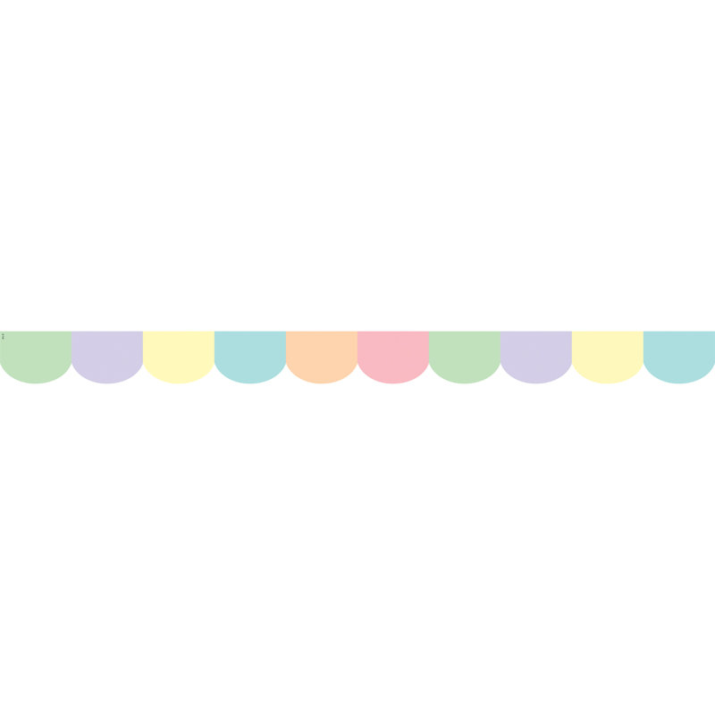 Bordure festonnée pastel