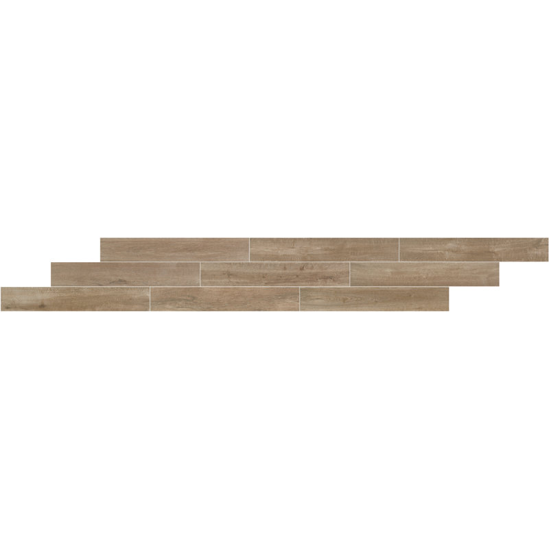 Daltile Core Fundamentals Platinum 6 x 36 Porcelain Floor Tile (9 PC Per Carton) (13.05 SQFT Per Carton) , Brown