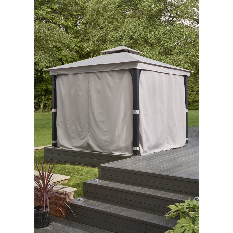 Roselyn 3 x 3m Metal Patio Gazebo