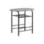 Ensemble de table de salle à manger, ensemble de 3 pièces, petit, L 32 po, cuisine, stratifié gris, métal noir, contemporain, moderne-24302034-24302032