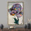 "Banksy", art de rue graffiti coloré inspiré de Banksy pour une décoration intérieure moderne