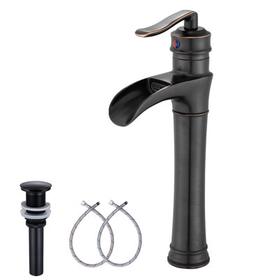 Single-handle Bathroom Faucet with Drain Assembly