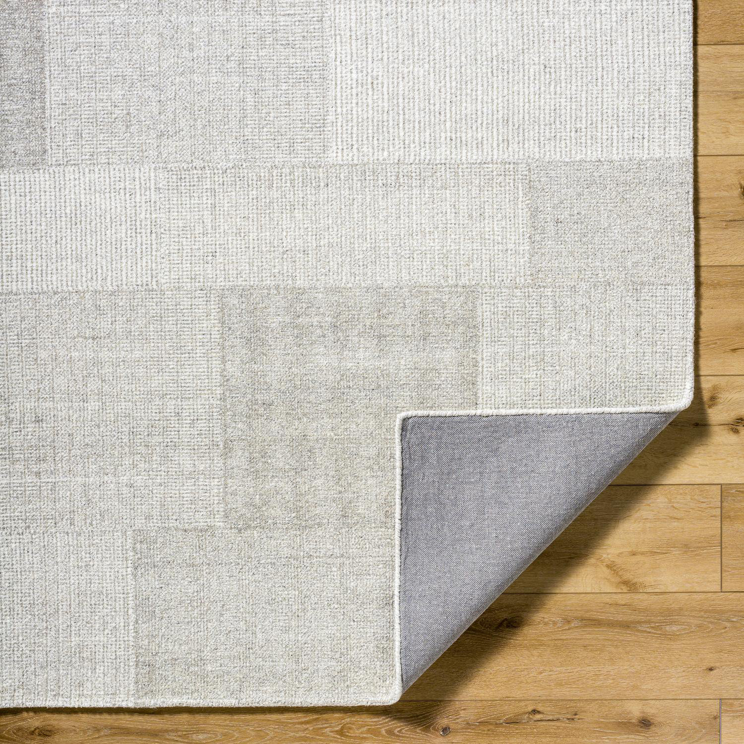Cheena Hand-Tufted Block Print Area Rug, Rectangle 9' x 12'