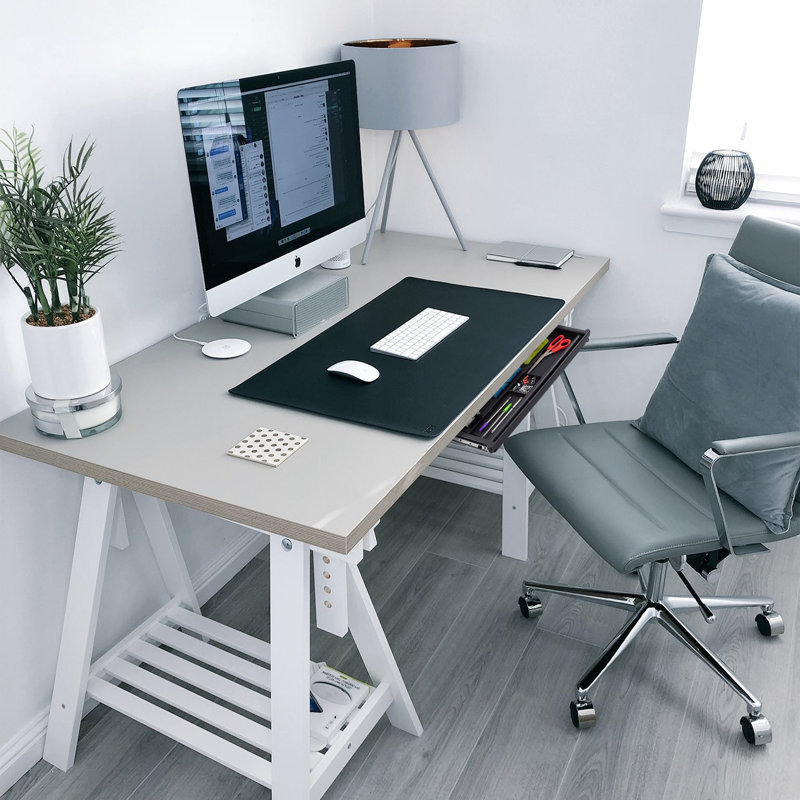 Mount-It! Under Desk Office Essentials Drawer, Slide Out Under Desk Tray for Storage of Pen & Pencil