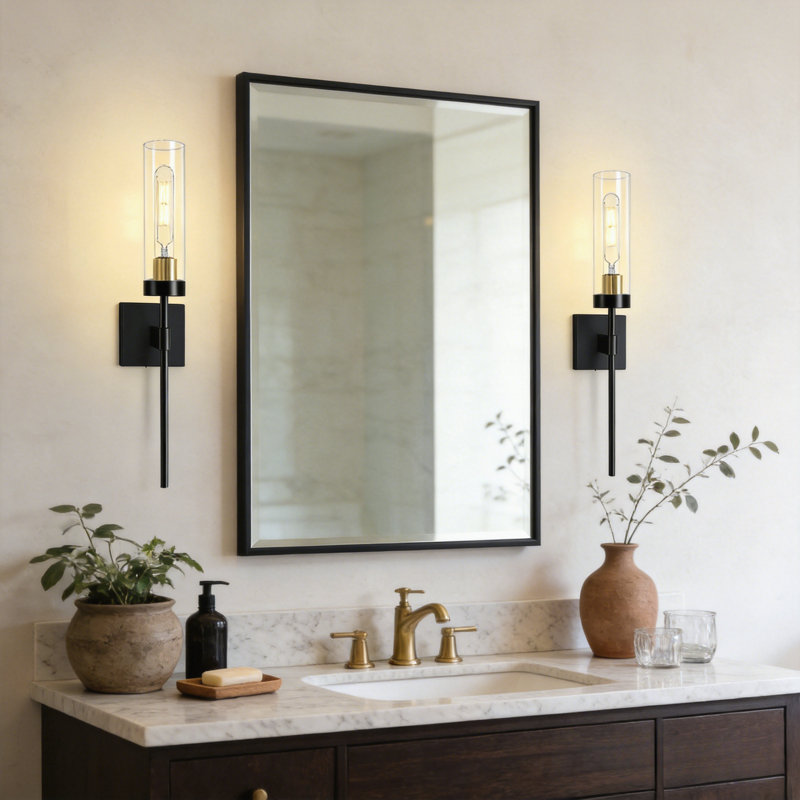 Ensemble de 2 appliques murales à piles avec télécommande (ampoules incluses), lumière murale sans fil à intensité variable pour le couloir du salon de la chambre à coucher