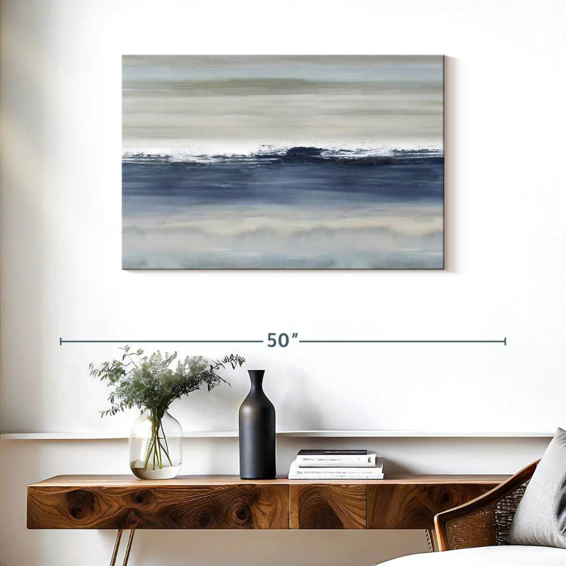 Avery Arise Indigo, 24" H x 36" W