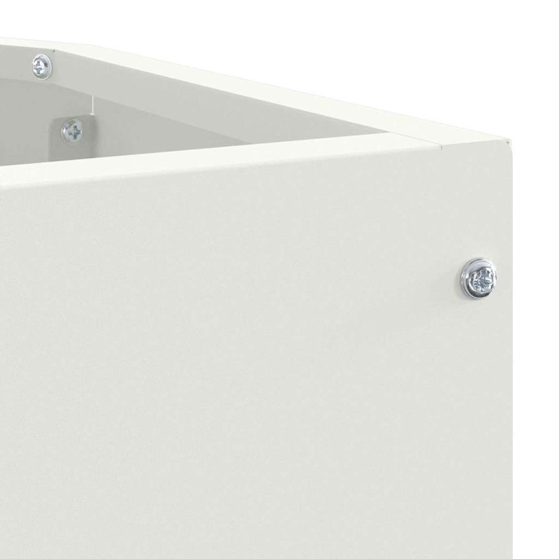 Planter Box, 35cm H x 45cm W x 45cm D, White